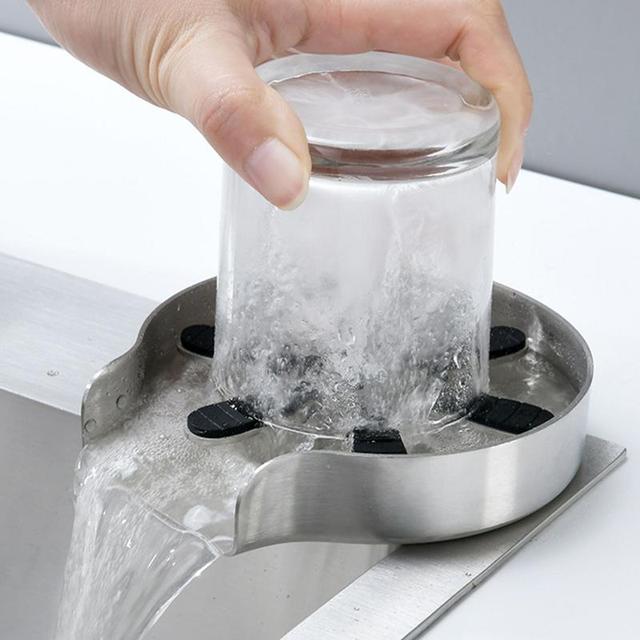 Sink Rinser Glass Cup Washer High Pressure Stainless Steel Bar Glass Washer  Milk Tea Cup Cleaner Kitchen Sink Accessories - AliExpress